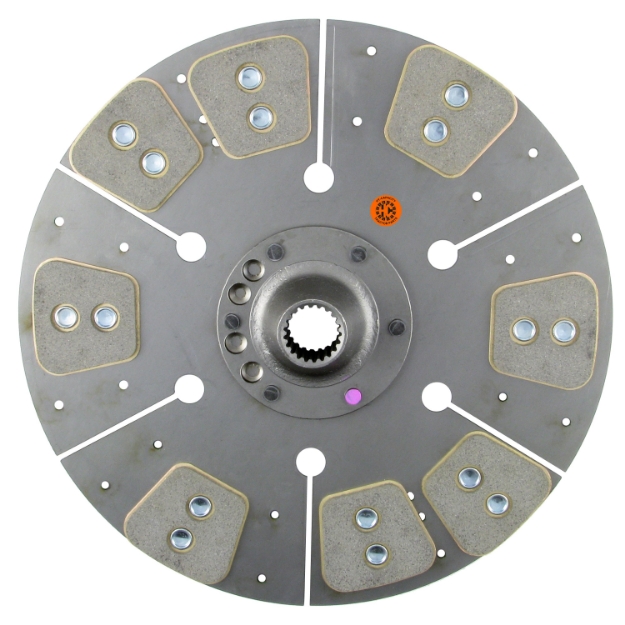 Picture of 15" Transmission Disc, 8 Pad, w/ 1-3/8" 21 Spline Hub - Reman