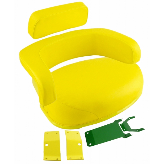 Picture of Cushion Set, Yellow Vinyl, Unassembled w/ Brackets - (3 pc.)