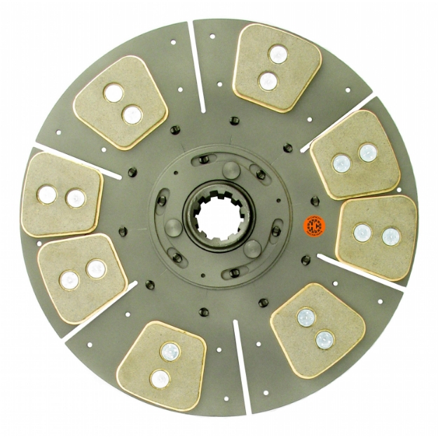 Picture of 14" Transmission Disc, 8 Pad, w/ 1-3/4" 10 Spline Hub - New