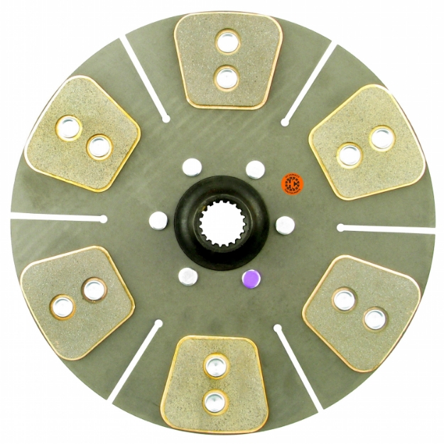 Picture of 12" Transmission Disc, 6 Pad, w/ 1-1/4" 19 Spline Hub - New