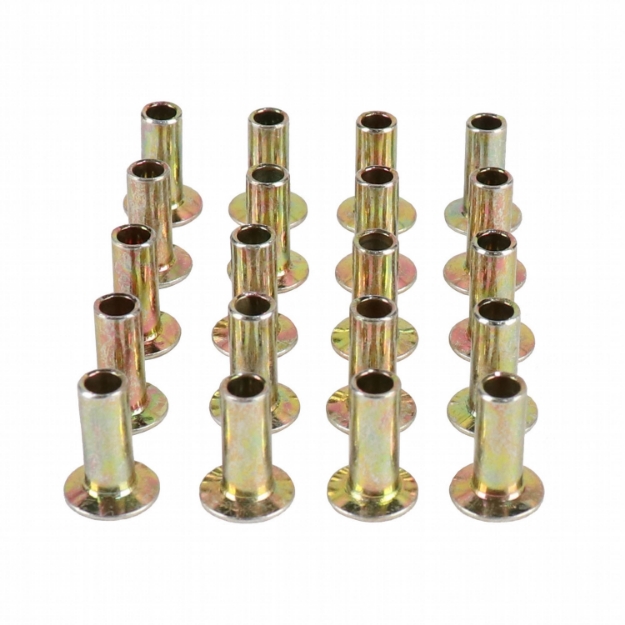 Picture of Brake Pad Rivets, 1/2" Brass Plated, (Pkg. of 20)