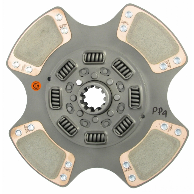 Picture of 14" Transmission Disc, 4 Pad, w/ 1-3/4" 10 Spline Hub - Reman