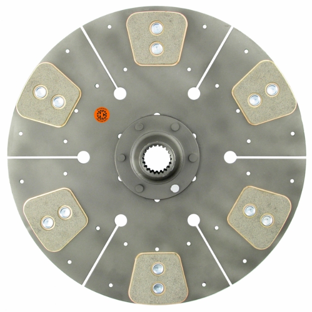 Picture of 15" Transmission Disc, 6 Pad, w/ 1-3/8" 21 Spline Hub - Reman