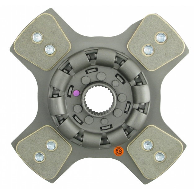 Picture of 12" Transmission Disc, 4 Pad, w/ 1-3/4" 27 Spline Hub - Reman