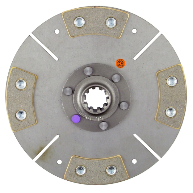 Picture of 8-1/2" Transmission Disc, 4 Pad, w/ 1-1/8" 10 Spline Hub - New