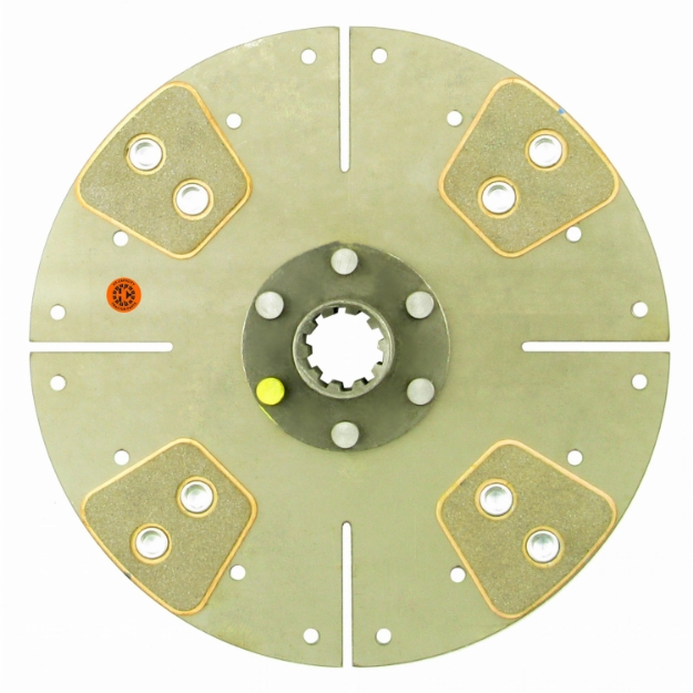 Picture of 10" Transmission Disc, 4 Pad, w/ 1-1/4" 10 Spline Hub - Reman