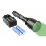 Picture of Heavy Duty Green Tactical Rechargeable Flashlight w/ Battery, 3800 Lumens