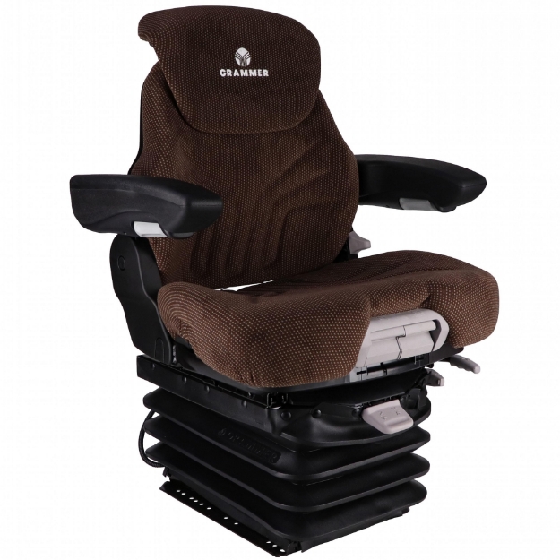 Picture of Grammer Mid Back Seat, Brown Fabric w/ Air Suspension