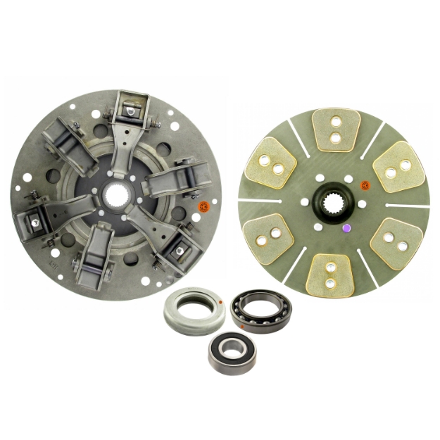 Picture of 12" Dual Stage Clutch Kit, w/ 6 Large Pad Disc & Bearings - New