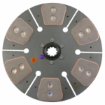 Picture of 12" Transmission Disc, 6 Pad, w/ 1-1/4" 10 Spline Hub - New