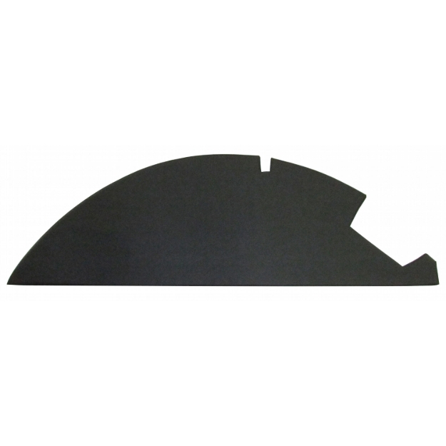 Picture of Front Headliner Piece, Black Vinyl w/ Plastic Back