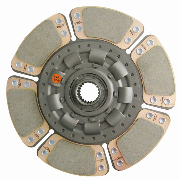Picture of 13" Transmission Disc, 6 Pad, w/ 1-9/16" 22 Spline Hub - Reman