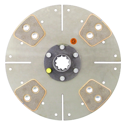 Picture of 10" Transmission Disc, 4 Pad, w/ 1-1/4" 10 Spline Hub - New