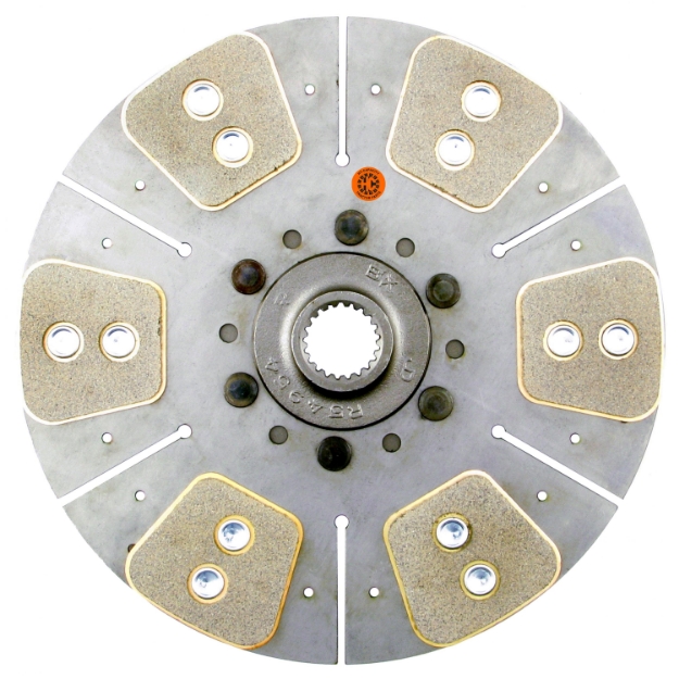Picture of 12" Transmission Disc, 6 Pad, w/ 1-3/8" 21 Spline Hub - Reman