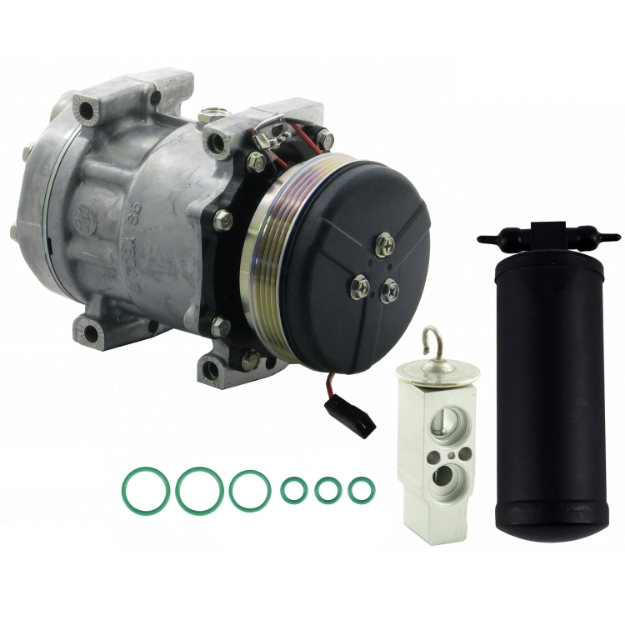 Picture of Compressor, Drier & Valve Kit, w/ 4 Groove Clutch