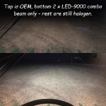 LED-9000 Combo beam in 2 out of 6 lights