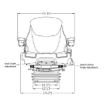 Picture of Grammer Mid Back Seat, Black & Gray Fabric w/ Air Suspension