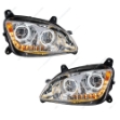 Picture of Chrome 10 LED Headlights for Peterbilt 587 (2010-2016) & 579 (2012-2021)
