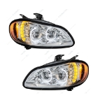 Picture of Chrome LED Headlights for 2002+ Freightliner M2