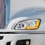 Picture of Chrome LED Headlights with LED Turn Signal & LED Position Light Bar for 2008-2017 Kenworth T660