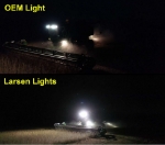 JD 9860 OEM vs Larsen Lights