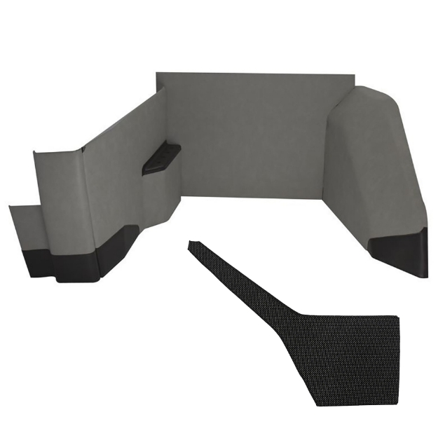 Picture of EZ Cab Kit for Case IH 72 & 89 Series Magnum, Embassy Gray Vinyl w/ Formed Plastic