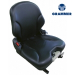 Picture of Grammer Low Back Seat, Black Vinyl w/ Mechanical Suspension