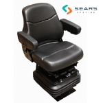 Picture of Sears Backhoe Mid Back Seat, Black Vinyl w/ Mechanical Suspension