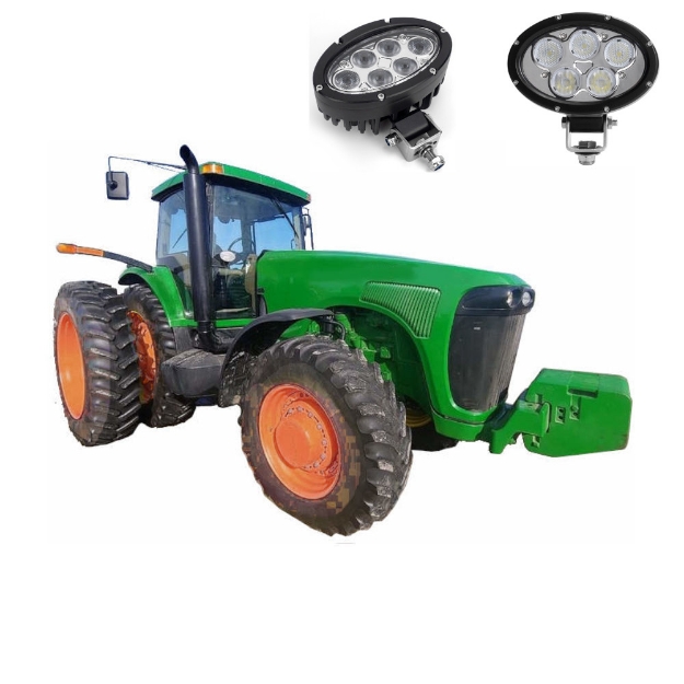Picture of Larsen LED Kit made to fit JD 8x20  / 8x30 Series Tractors using LED-765 (4800 lm) or LED-6075 (6000 lm)