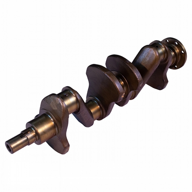 Picture of Crankshaft, no gear, 1 bolt stepped single keyway nose, 4 bolt flange, casting 9N6363A