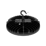 Picture of 240/200/150 watt, Selectable Economy UFO high bay light, 5000k, 100-277 vac. 0-10v. dimmable, black housing.