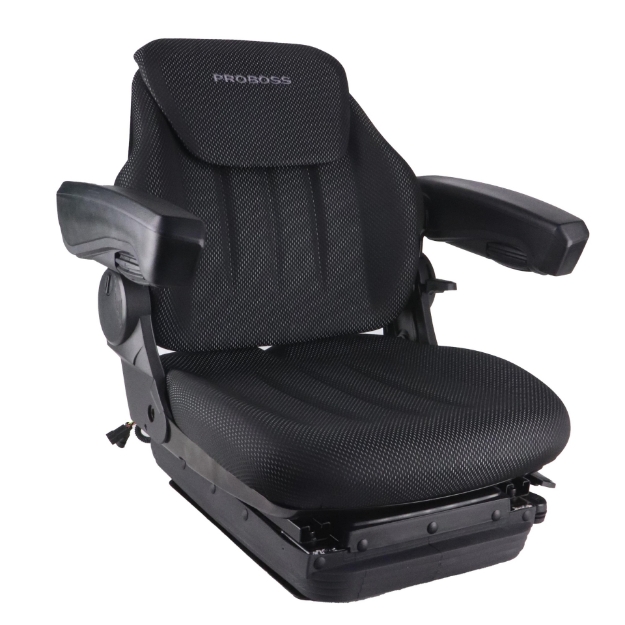 Picture of PROBOSS AS2480 Mid Back Seat, Black & Gray Fabric w/ Air Suspension