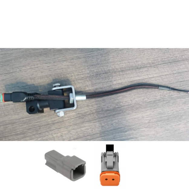 Picture of DT slim wire to DTM  15".  For use with hollow bolt LL0723. For LED-760 / LED-765 "Solid Mount" only.