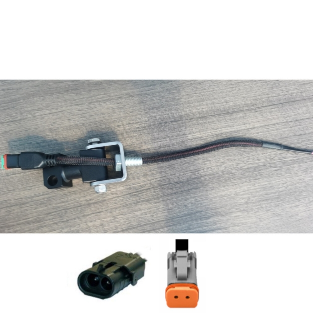 Picture of DT slim wire to WP  15". For use with hollow bolt LL0723. For LED-760 / LED-765 "Solid Mount" only 