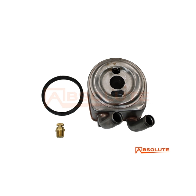 Picture of Engine Oil Cooler, 6 Plate, 90 Degree Elbows, Doughnut Type