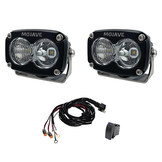 Picture of 2" x 3" Mojave Series LED Racing Light Kit, 2 pk w/ Wiring Harness