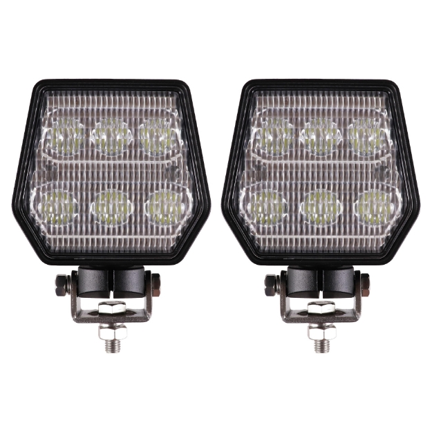 Picture of LED Flood Beam Pedestal Mount Light Set, 5400 Lumens Each - (Pkg. of 2)