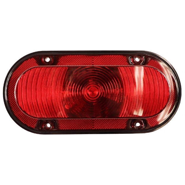 Picture of Red LED Oval Warning Tail Light, 720 Lumens