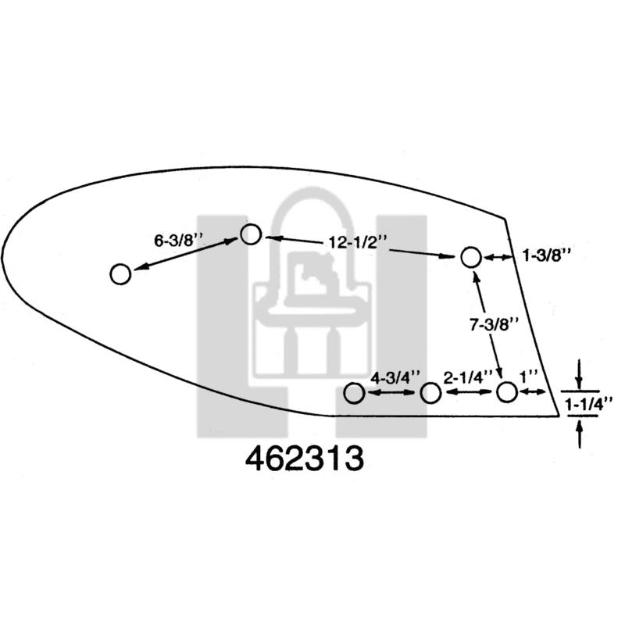 Picture of CIH 14" SS MOLDBOARD