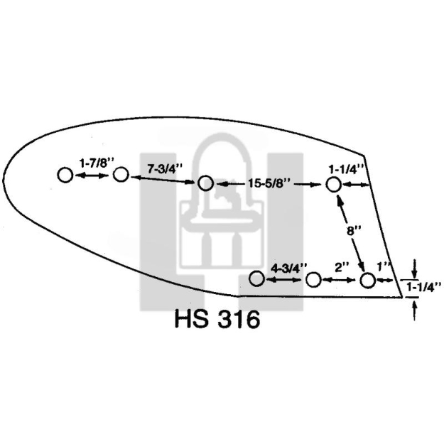 Picture of 16'' Poly MOLDBOARD for JD