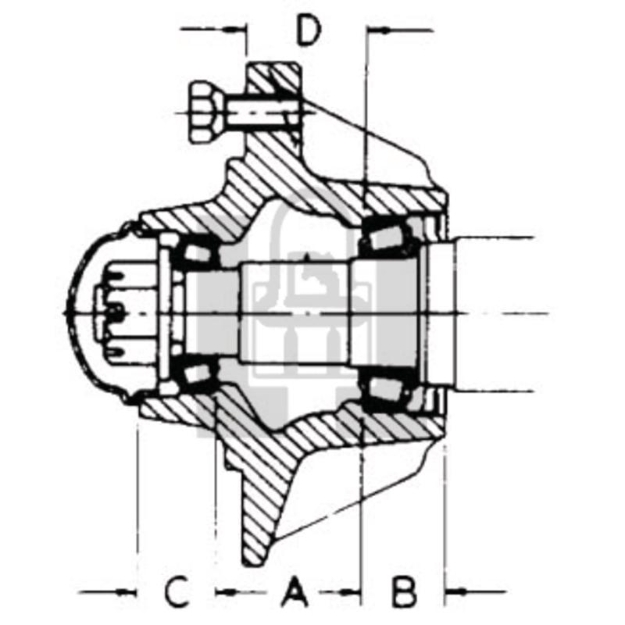 Picture of 6 Bolt Hub Assembly 2890