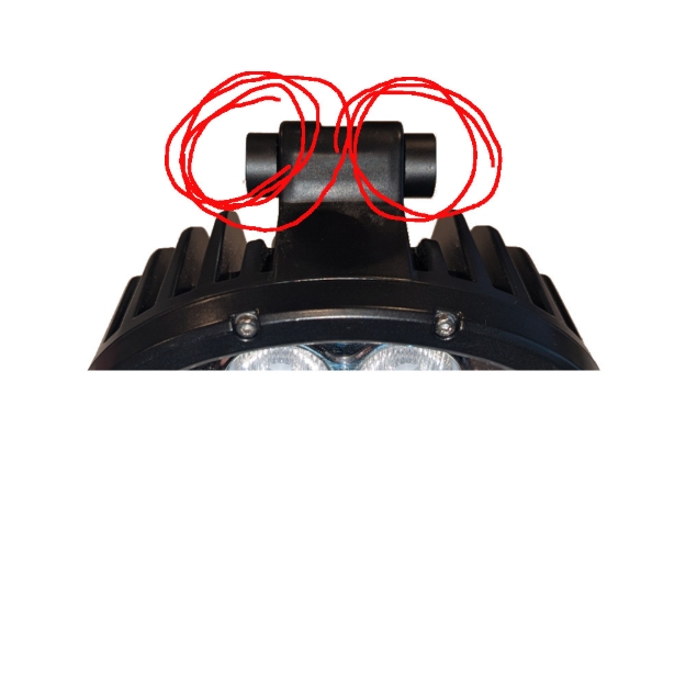Picture of 2 x spacers for LED-6075 if used on JD S or X series combine